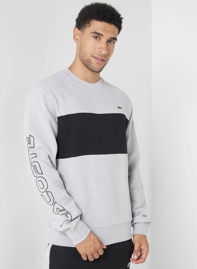LACOSTE Color Block Sweatshirt
