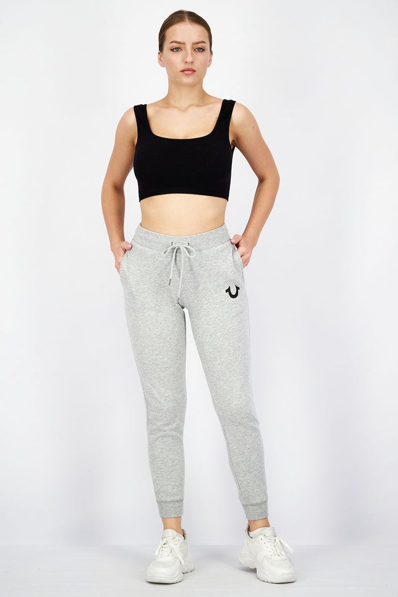 TRUE RELIGION Women Pull,On Drawstring Jogger Pants, Grey - Image 3