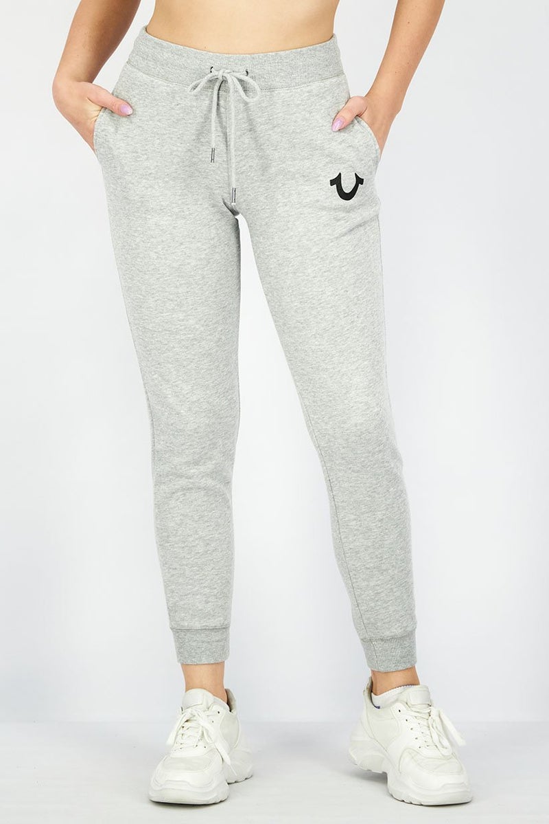 TRUE RELIGION Women Pull,On Drawstring Jogger Pants, Grey - Image 1