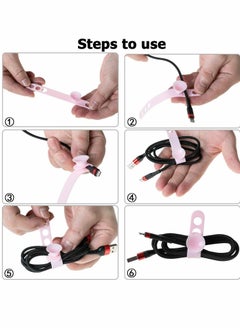 Generic Silicone Cable Ties, 16Pcs Reusable Cord Organizer with Suction Cup  - Image 2