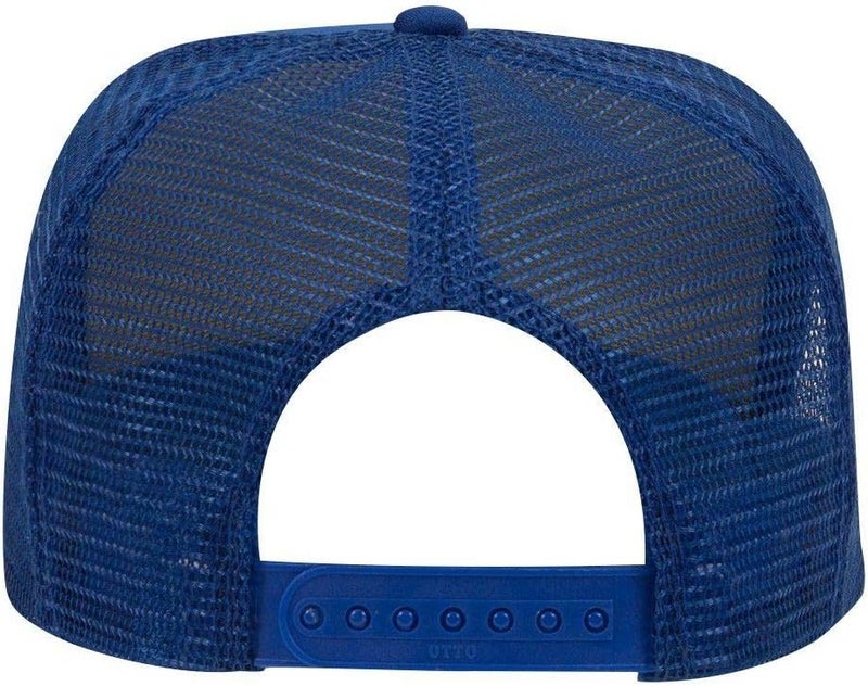 OTTO Polyester Foam Front 5 Panel High Crown Mesh Back Trucker Hat - Image 2