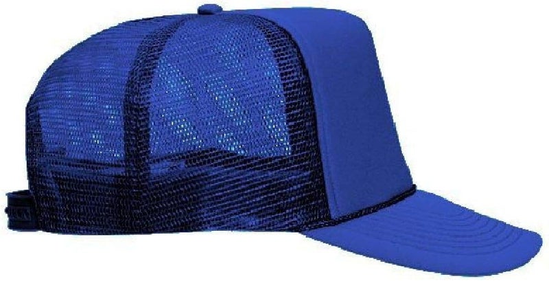 OTTO Polyester Foam Front 5 Panel High Crown Mesh Back Trucker Hat - Image 5