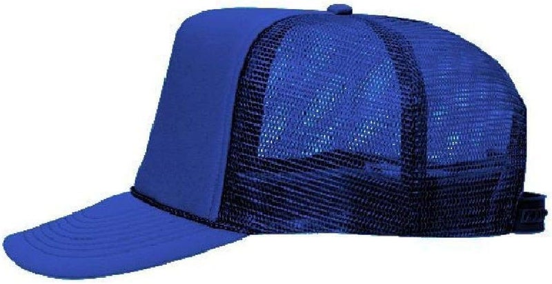 OTTO Polyester Foam Front 5 Panel High Crown Mesh Back Trucker Hat - Image 4