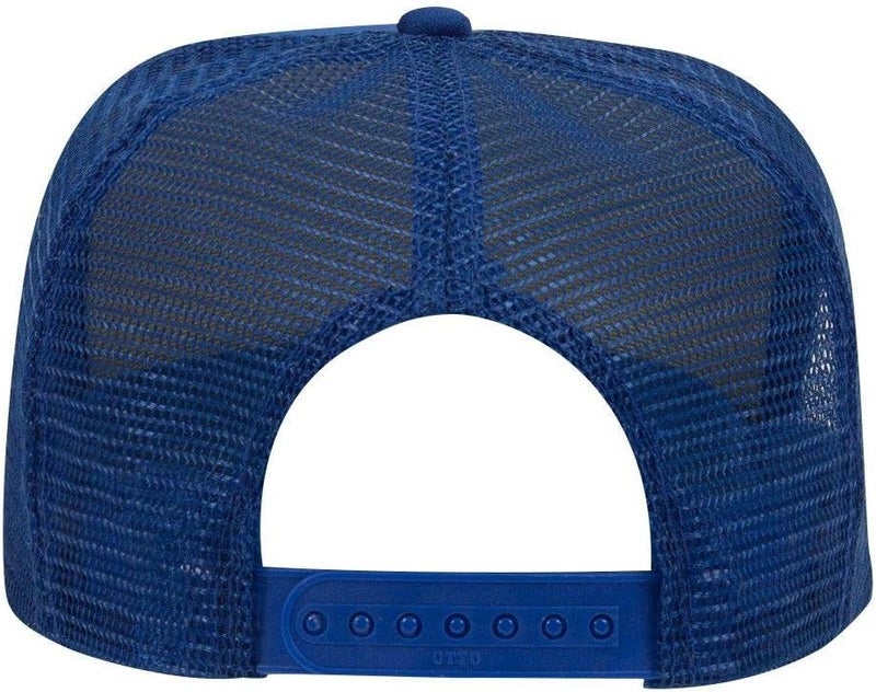 OTTO Polyester Foam Front 5 Panel High Crown Mesh Back Trucker Hat - Image 3
