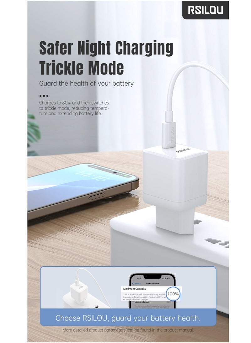 شاحن R4262 30 وات USB-C فائق السرعة، الطاقة والسرعة والأمان في تصميم واحد صغير الحجم، GaN، يدعم أجهزة Apple وجميع الهواتف الذكية والأجهزة اللوحية وسماعات الرأس التي تعمل بتقنية البلوتوث وغيرهم, حماية متعددة