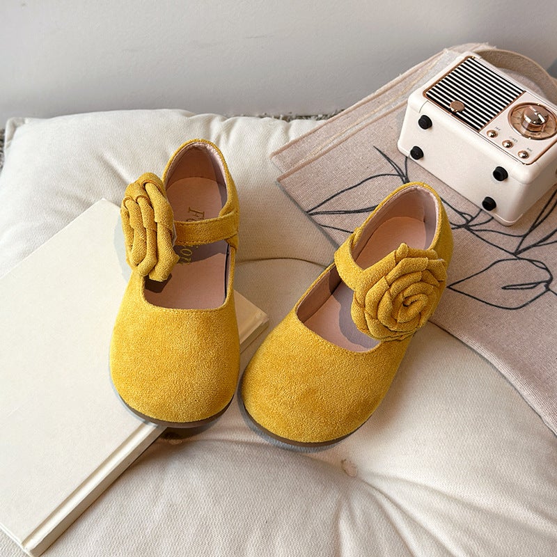 2025 Spring And Autum New Style Flats, Simple Korean Style Soft-Soled Princess Kidsren'S Style Leather Shoes, Soft-Soled Girls' Small Leather Shoes - Image 4