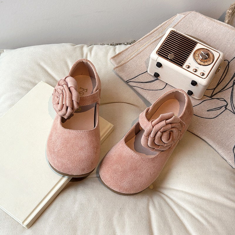 2025 Spring And Autum New Style Flats, Simple Korean Style Soft-Soled Princess Kidsren'S Style Leather Shoes, Soft-Soled Girls' Small Leather Shoes - Image 3