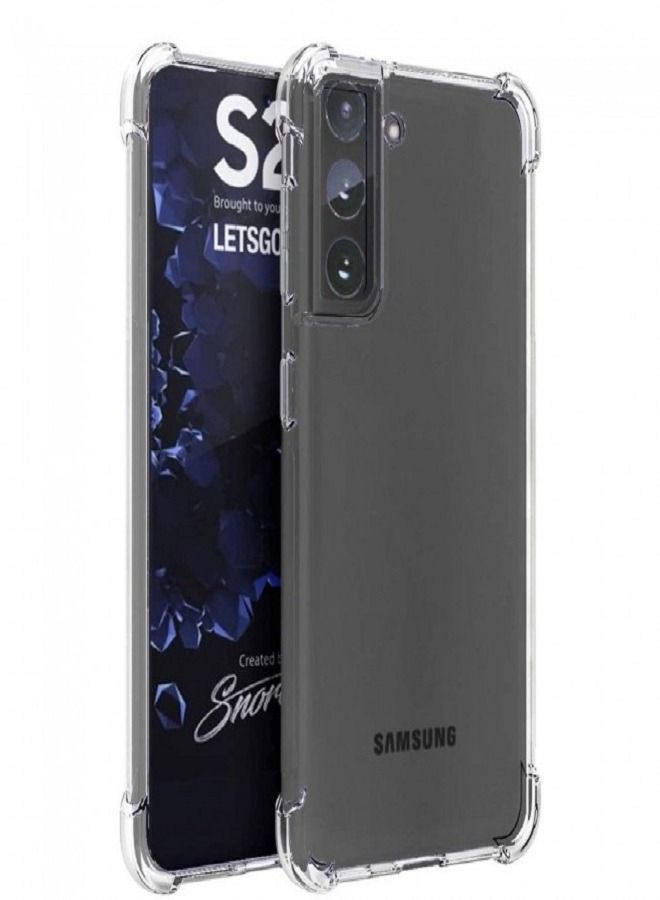 vesus Silicone Soft Thin Crystal Protective Case Cover With Corner Bumpers For Samsung Galaxy S22 Plus Clear - Image 3