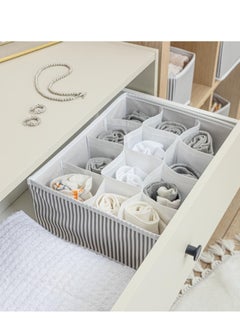 ALAS EV TEKSTIL Clothes Drawer Organizer - 12 Cell for Underwear and Scarves  - Image 2