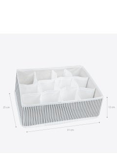 ALAS EV TEKSTIL Clothes Drawer Organizer - 12 Cell for Underwear and Scarves  - Image 5