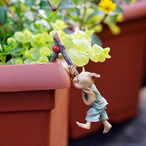 Top Collection 4383 Miniature Fairy & Terrarium Garden Pixie Flower Pot Hugger Statue, Small - Image 2