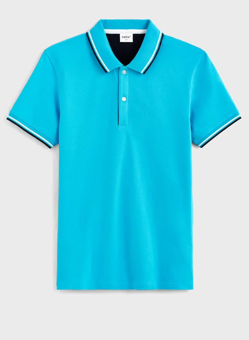 Celio Tipped Polo