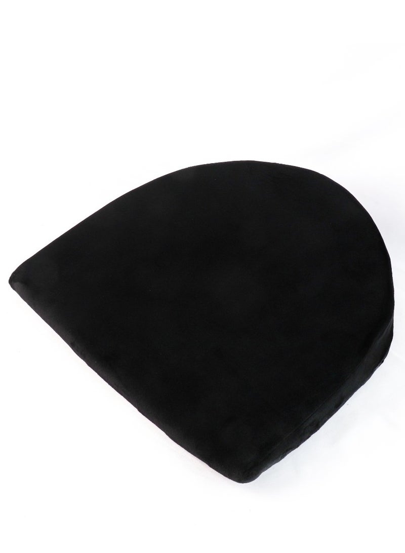 HT Esophageal reflux pillow for children, soft semicircular wedge pillow with washable cover, feeding pillows for sleep and reflux, black color  - Image 1