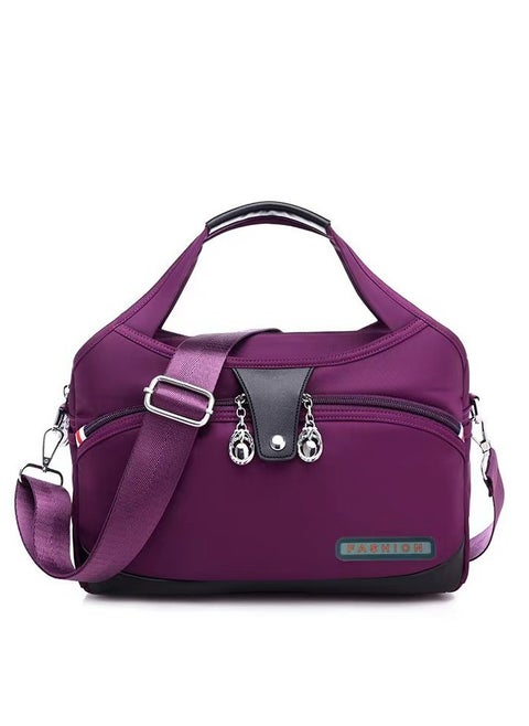 Ladies handbags Large-capacity Waterproof Anti-theft Women's Fashion Handbag, Oxford Cloth Travel Daypack, Multi Zipper Pockets Crossbody Shoulder Bag