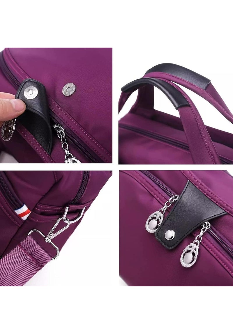 Generic - Ladies handbags Large-capacity Waterproof Anti-theft Women's Fashion Handbag, Oxford Cloth Travel Daypack, Multi Zipper Pockets Crossbody Shoulder Bag - Image 1
