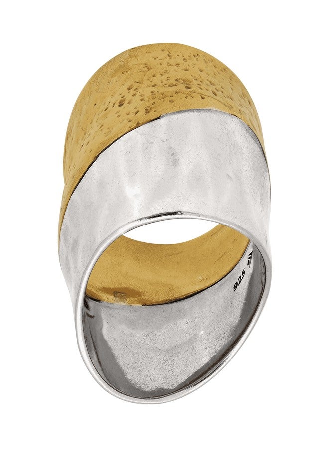 Silpada 'Rain or Shine' Textured Ring in Sterling Silver and Brass, Size 12, Size 12 - Image 2
