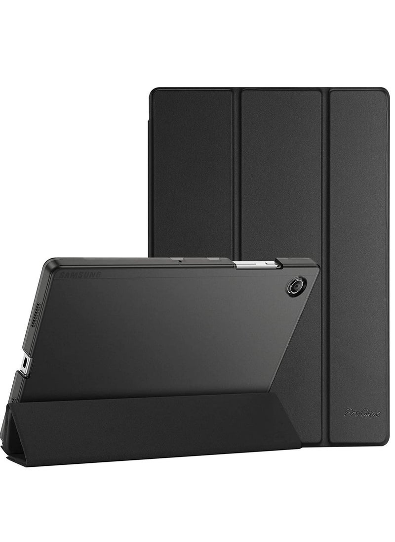 ELTRAZONE حافظة بروكيس لجهاز Galaxy Tab A8 10.5، غلاف خلفي صلب نحيف واقي ذكي لجهاز Galaxy Tab A8 بحجم 10.5 بوصة 2022 SM-X200 X205 X207 - أسود - Image 1