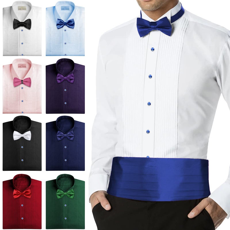 HAWSON أزرار قميص كريستال لقميص التوكسيدو للرجال، أزرار توكسيدو لحفلات عيد الميلاد والزفاف، مجوهرات أو إكسسوارات للرجال. - Image 2