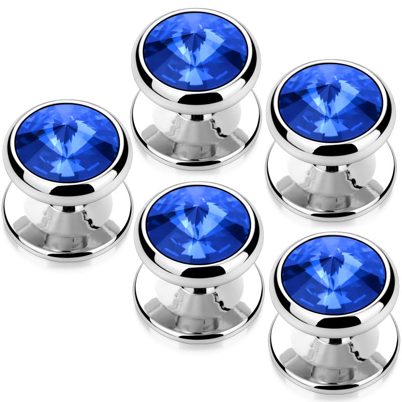 HAWSON أزرار قميص كريستال لقميص التوكسيدو للرجال، أزرار توكسيدو لحفلات عيد الميلاد والزفاف، مجوهرات أو إكسسوارات للرجال. - Image 1