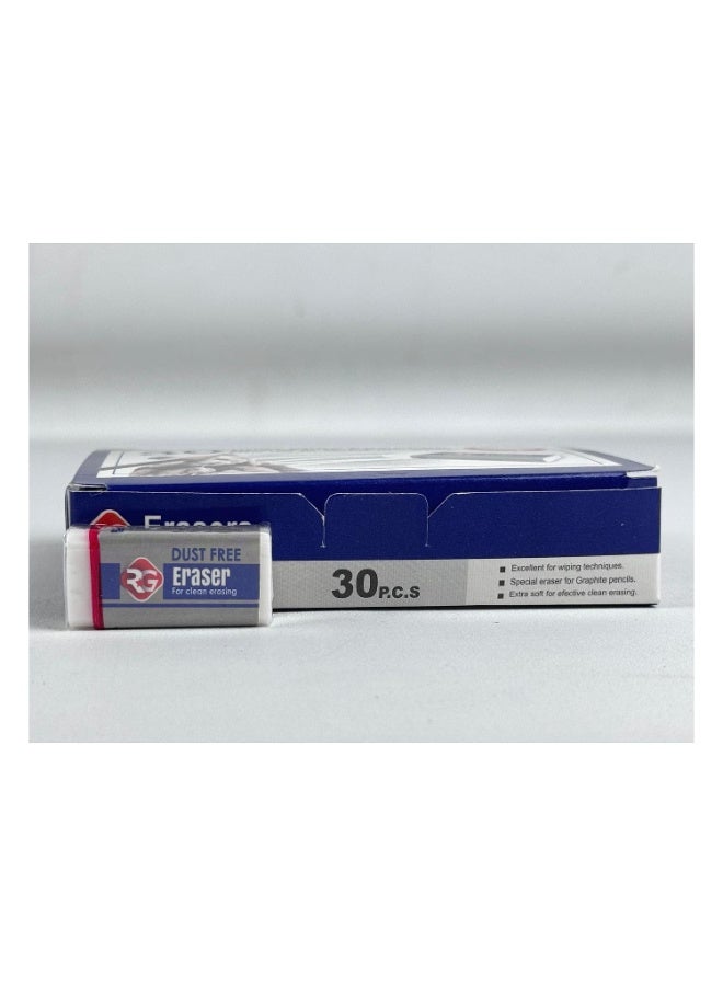 RG R&G Dust Free Erasers, 30 Pieces - Image 4