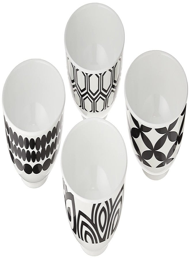 فرنش بول أوعية ميلامين صغيرة من فرنش بول، طقم من 4 قطع، سعة 10 أونصات سائلة، وعاء تقديم صغير - مناسب للوجبات الخفيفة والصلصات والحلويات والآيس كريم - مقاوم للكسر، خالٍ من مادة BPA، آمن للغسل في غسالة الأطباق، 4 بوصات. - Image 1