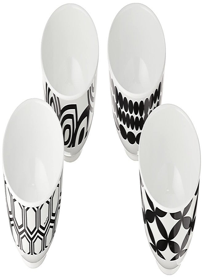 فرنش بول أوعية ميلامين صغيرة من فرنش بول، طقم من 4 قطع، سعة 10 أونصات سائلة، وعاء تقديم صغير - مناسب للوجبات الخفيفة والصلصات والحلويات والآيس كريم - مقاوم للكسر، خالٍ من مادة BPA، آمن للغسل في غسالة الأطباق، 4 بوصات. - Image 2