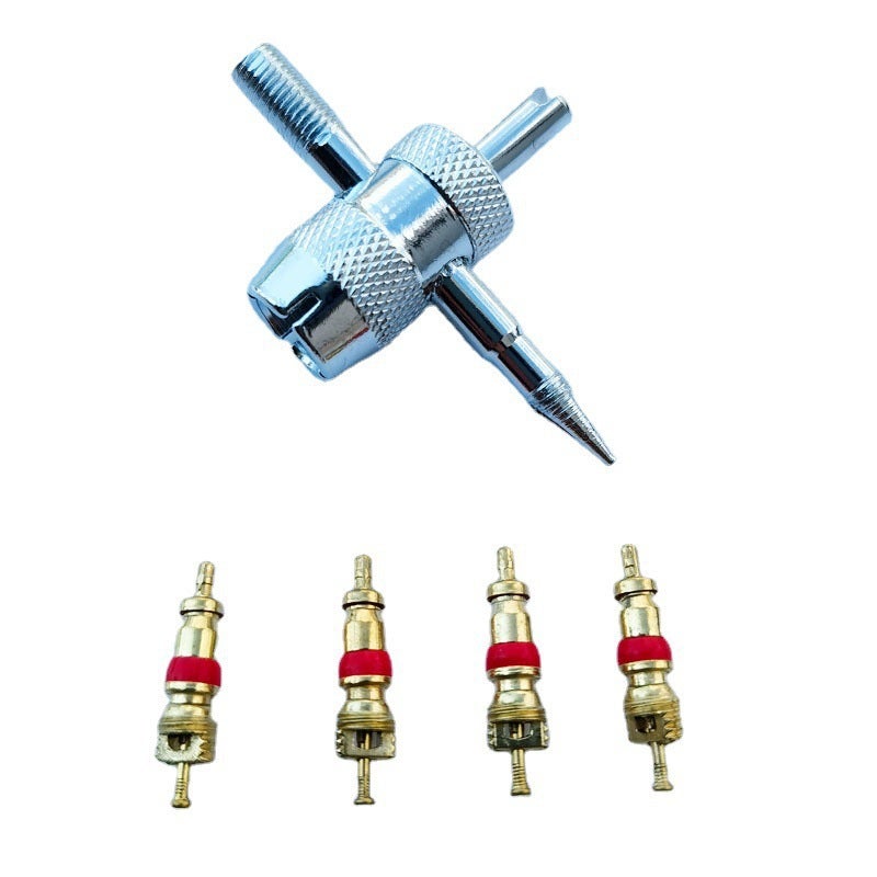4-in-1 Car Tire Valve Core Wrench Set Multi-Function Repair Tool - Image 5