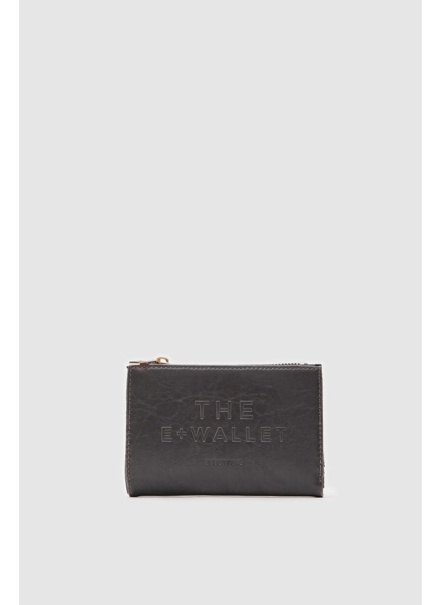 Shule Bags Patent Leather Wallet Line Anthracite  - Image 1