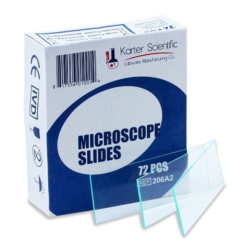 Karter Scientific Microscope Slides, Ground Edges, Plain, 90 Corners, 3x1, Karter Scientific 206A2 (Pack of 72) - Image 4