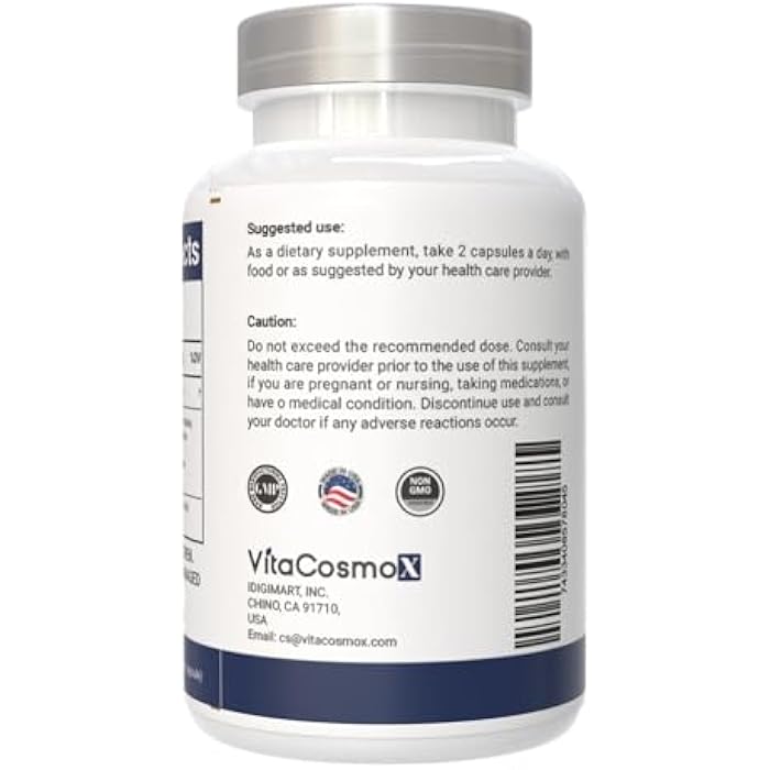 VitaCosmoX Magnesium Complex 700mg – 12-in-1 Magnesium Supplement with Glycinate, Citrate, Malate, Oxide, Taurate & More – High Absorption, 180 Capsules, 90 Servings, Non-GMO - Image 4