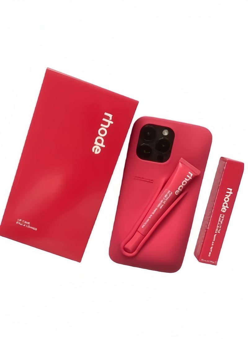 rhode Silicone Lip Holder for Cell Phone, Lip Gloss Adhesive Sleeve for Phone, Lip Holder Stick-on Phone Case, Back Stick On Holder for iPhone Phones（GUAVA SPRITZ） - Image 2
