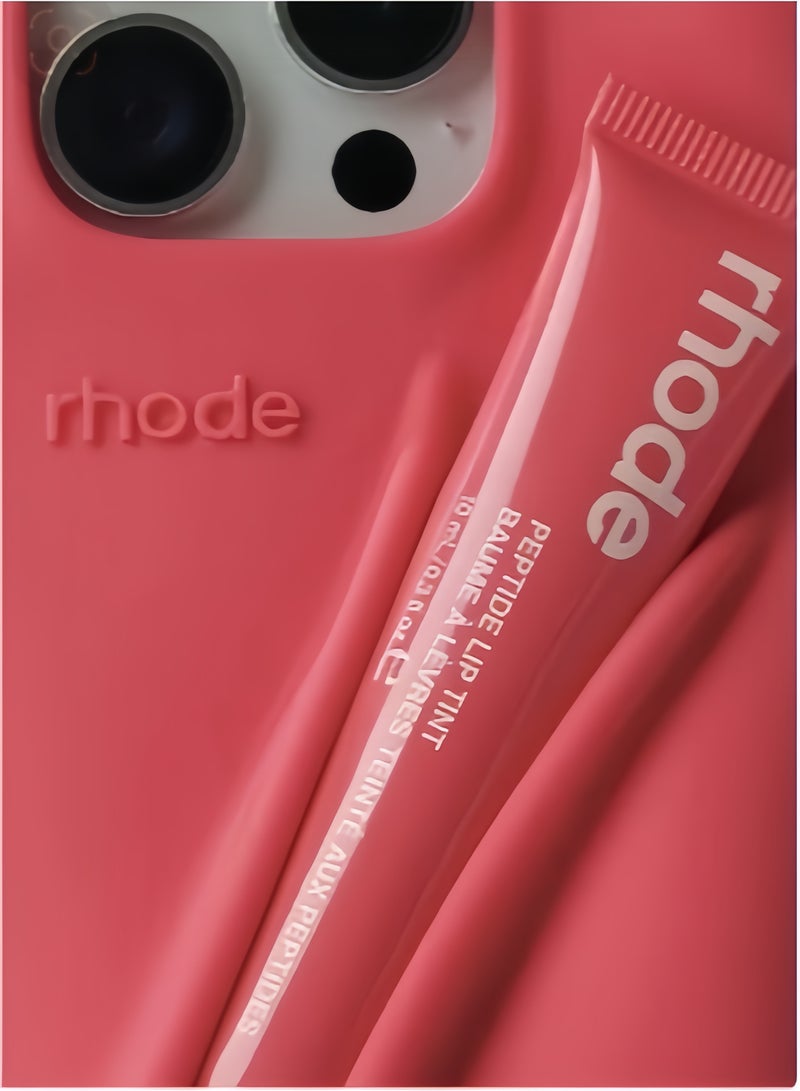 rhode Silicone Lip Holder for Cell Phone, Lip Gloss Adhesive Sleeve for Phone, Lip Holder Stick-on Phone Case, Back Stick On Holder for iPhone Phones（GUAVA SPRITZ） - Image 3