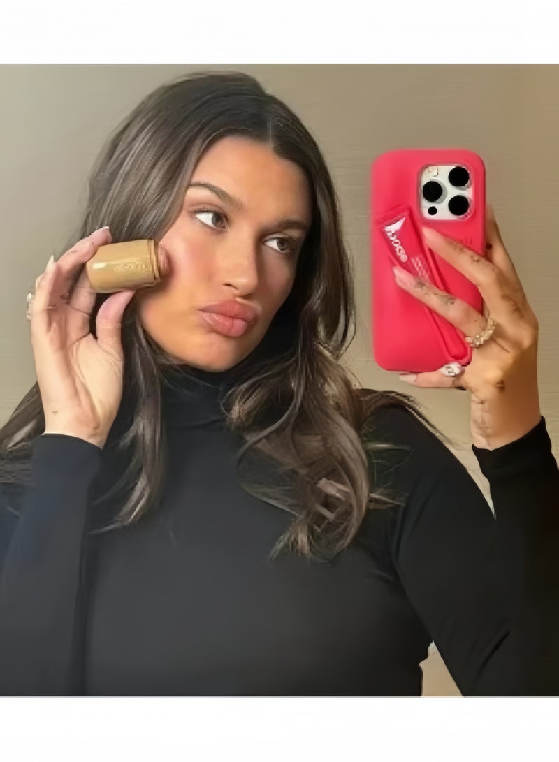 rhode Silicone Lip Holder for Cell Phone, Lip Gloss Adhesive Sleeve for Phone, Lip Holder Stick-on Phone Case, Back Stick On Holder for iPhone Phones（GUAVA SPRITZ） - Image 4