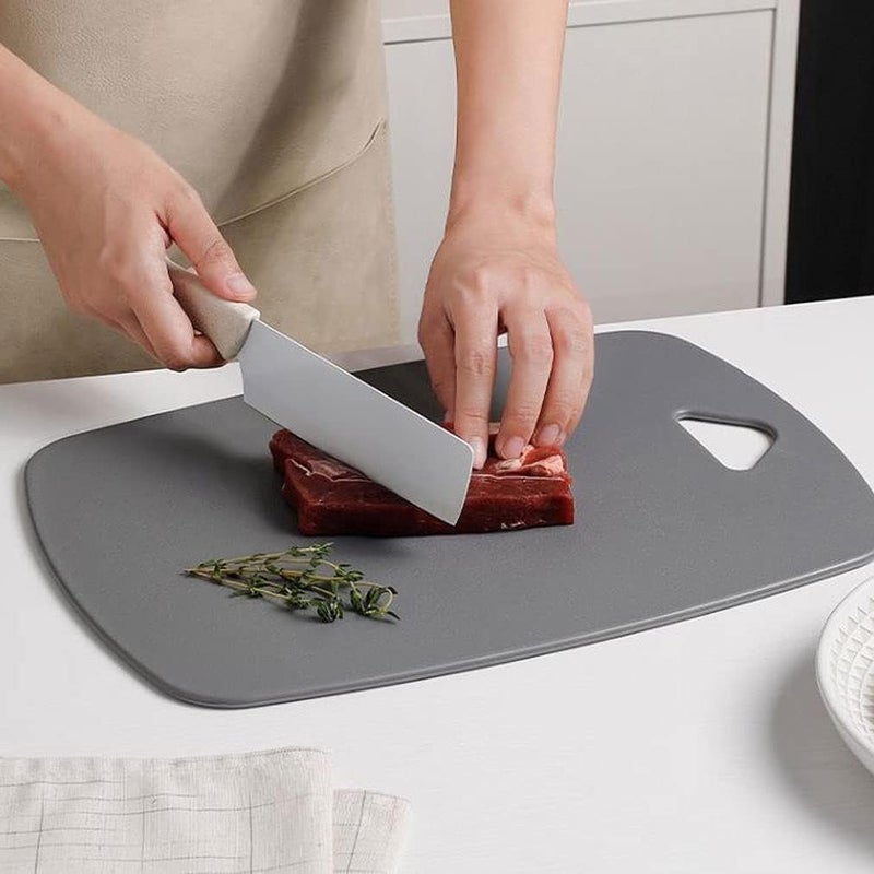 aDai Gorilla Grip Durable 3 Different Size Kitchen Cutting Board Set Dishwasher Safe Reversible ABS Plastic Boards with Curved Border Ideal for Chopping Cooking Food Prep Mint Set of 3 - Image 2