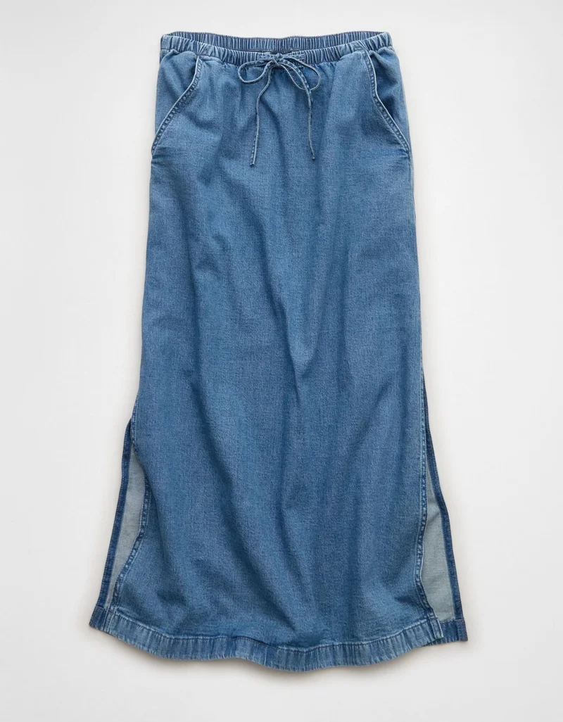 American Eagle AE Stretch Midi Skirt