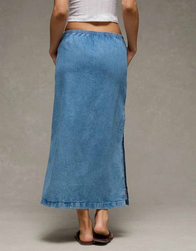 American Eagle AE Stretch Midi Skirt