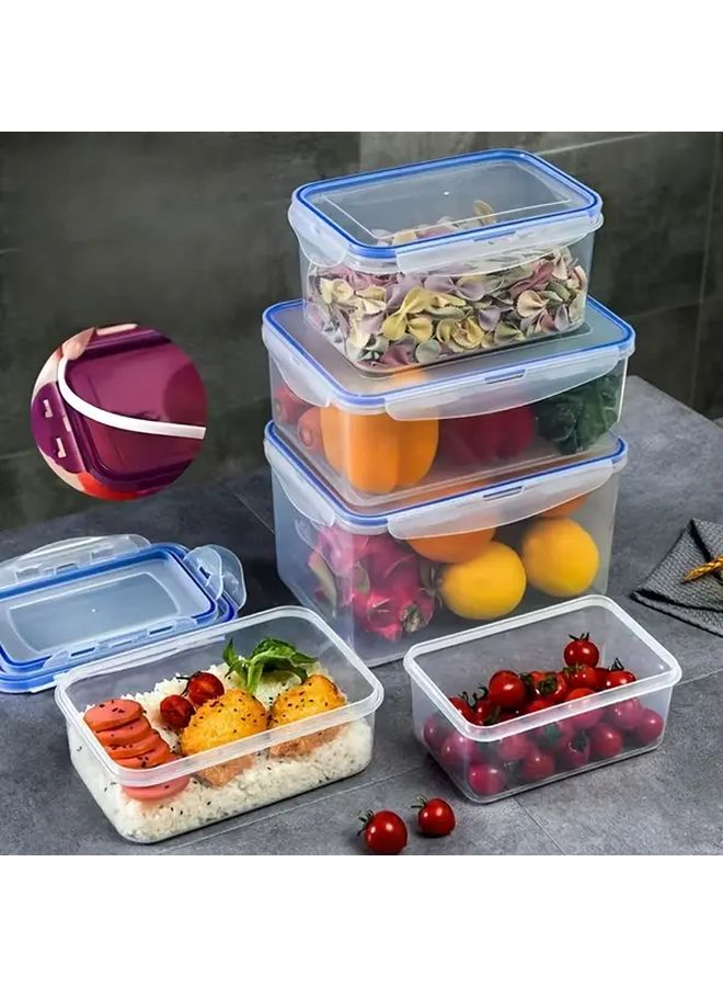 Transparent Small Food Storage Containers Airtight Lids Keep Fresh Organize Kitchen - Image 1