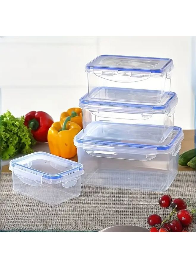 Transparent Small Food Storage Containers Airtight Lids Keep Fresh Organize Kitchen - Image 2