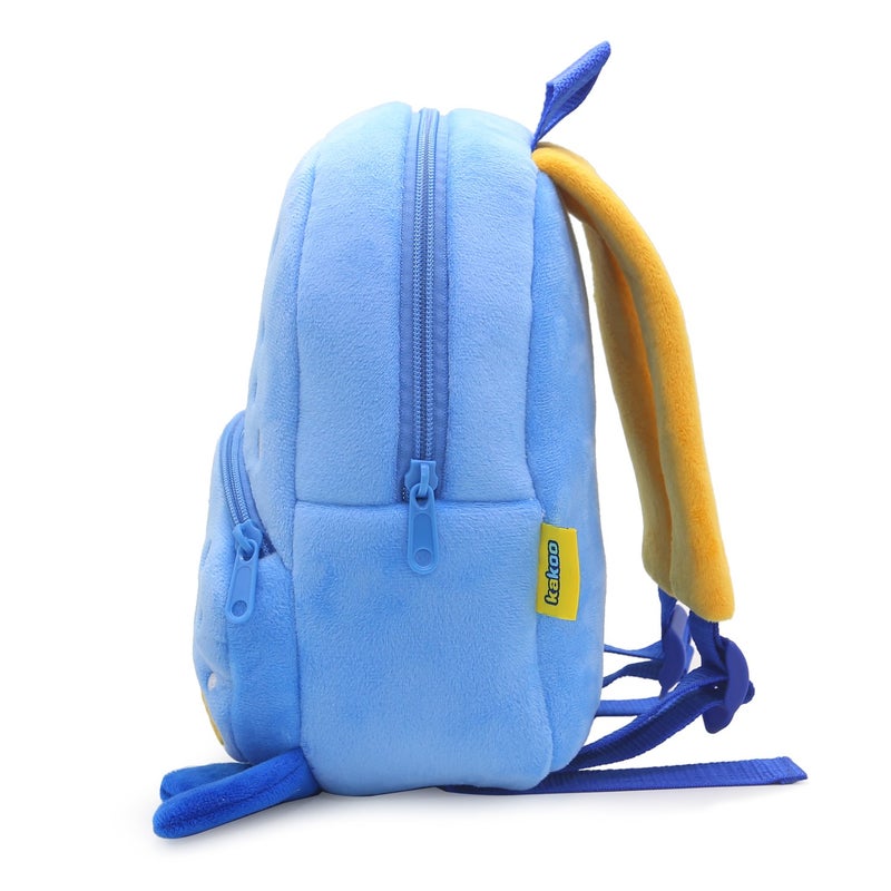 Plush Kids Backpack, Seal Animal Design, Soft Lightweight School Bag for Toddlers and Preschool Kids - Image 4
