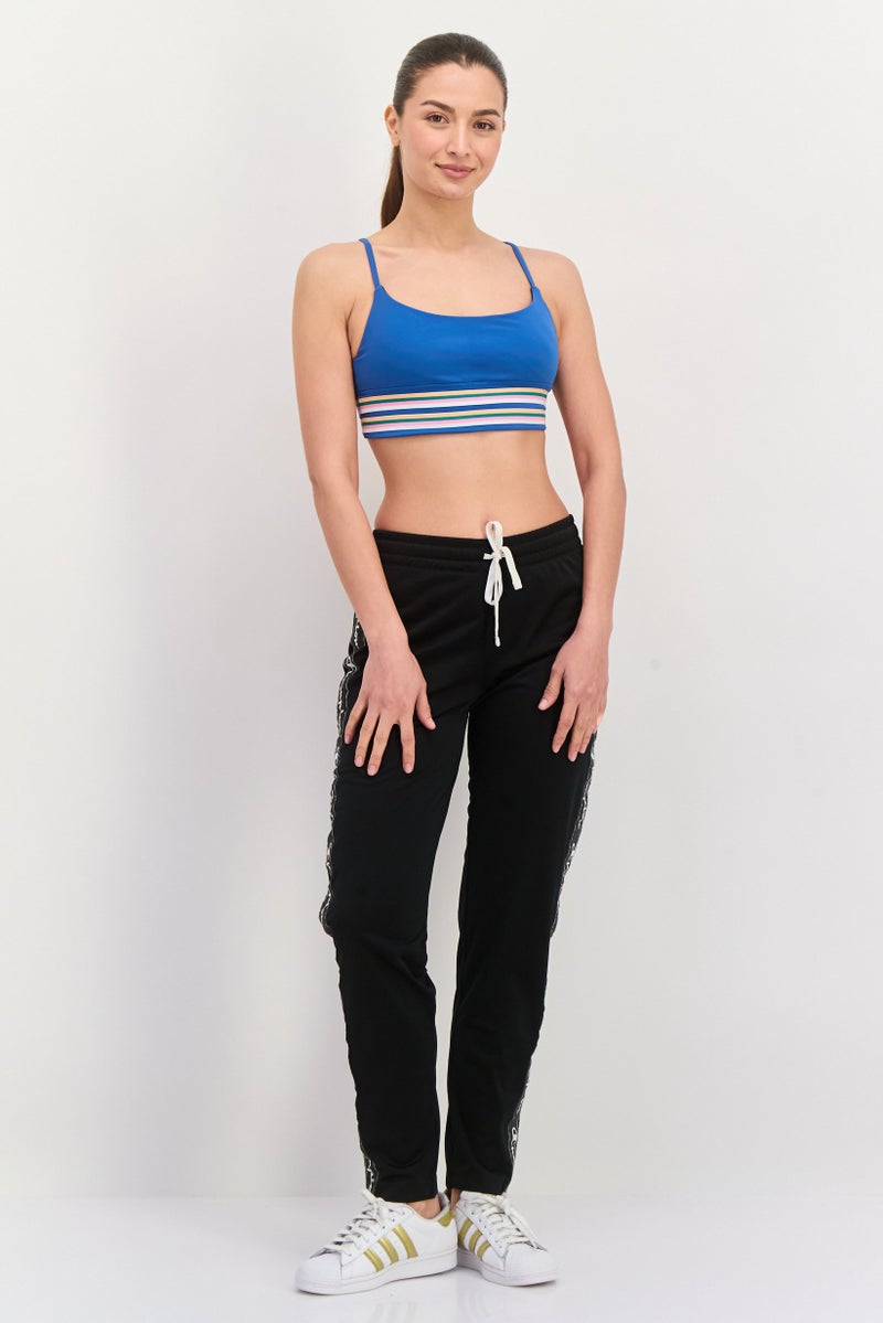 Hurley Women Padded Sports Bra, Teal Blue Combo - Image 3