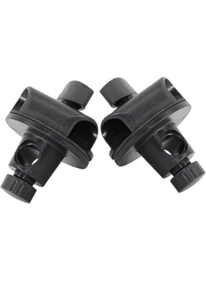 Adjustable Microphone Boom Arm Mounting Clip Swivel Clamp 2 Pack for Desktop Floor Stand - Image 1