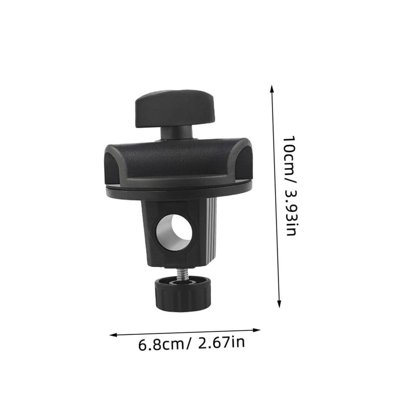 Adjustable Microphone Boom Arm Mounting Clip Swivel Clamp 2 Pack for Desktop Floor Stand - Image 3