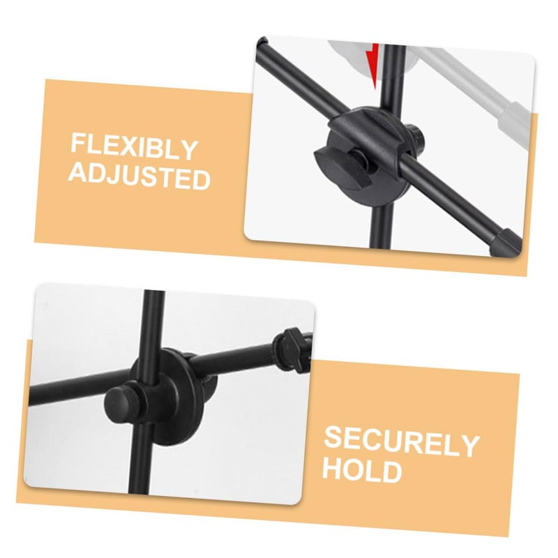 Adjustable Microphone Boom Arm Mounting Clip Swivel Clamp 2 Pack for Desktop Floor Stand - Image 4