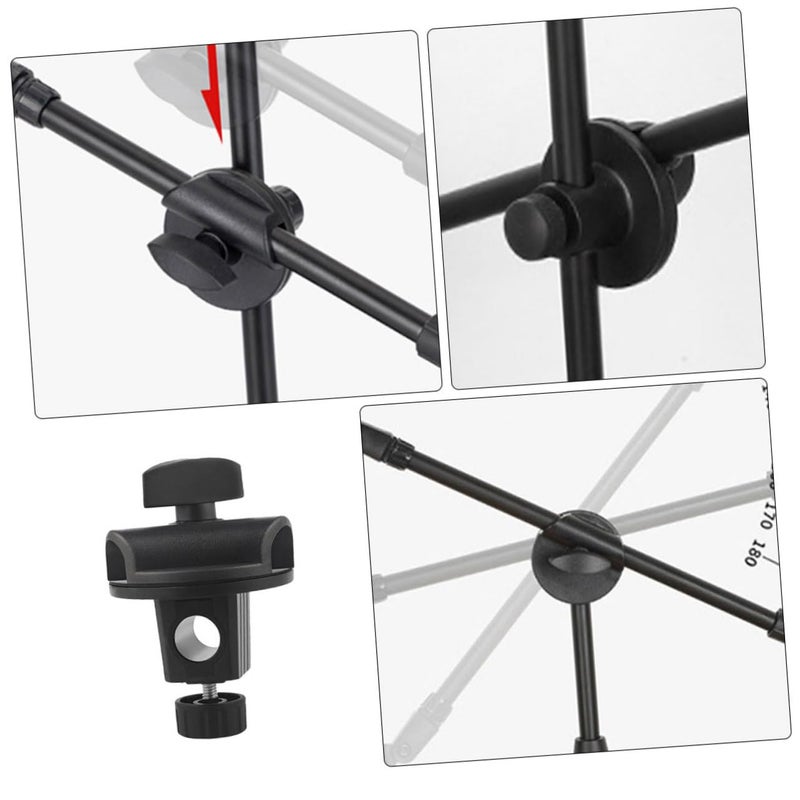 Adjustable Microphone Boom Arm Mounting Clip Swivel Clamp 2 Pack for Desktop Floor Stand - Image 5