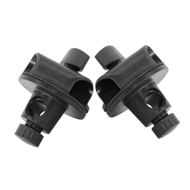 Adjustable Microphone Boom Arm Mounting Clip Swivel Clamp 2 Pack for Desktop Floor Stand - Image 2