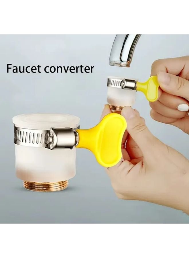 1pc Universal Faucet Adapter Metal Plastic Non Slip Connector for Water Filters Washing Machines - Image 3