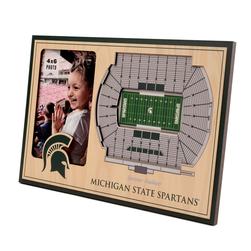YouTheFan YouTheFan NCAA Michigan State Spartans 3D StadiumView Picture Frame - Spartan Stadium  12"" x 8"" - Image 1