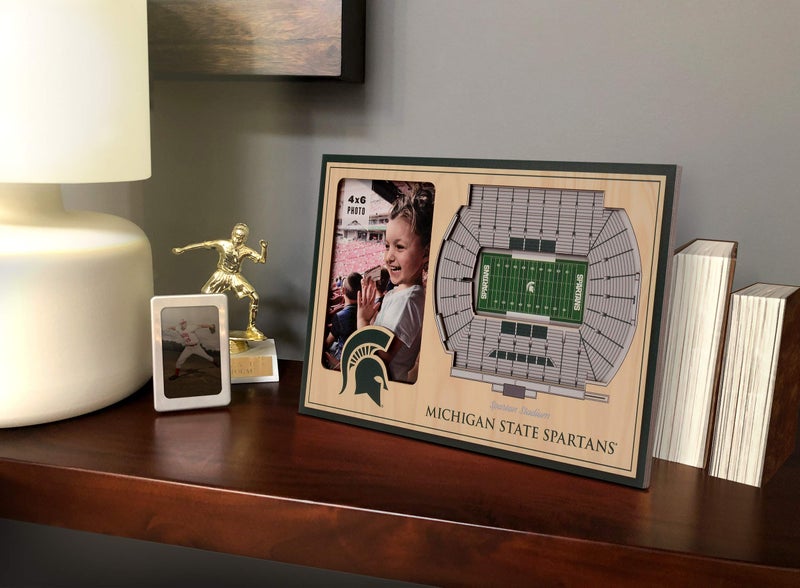YouTheFan YouTheFan NCAA Michigan State Spartans 3D StadiumView Picture Frame - Spartan Stadium  12"" x 8"" - Image 2