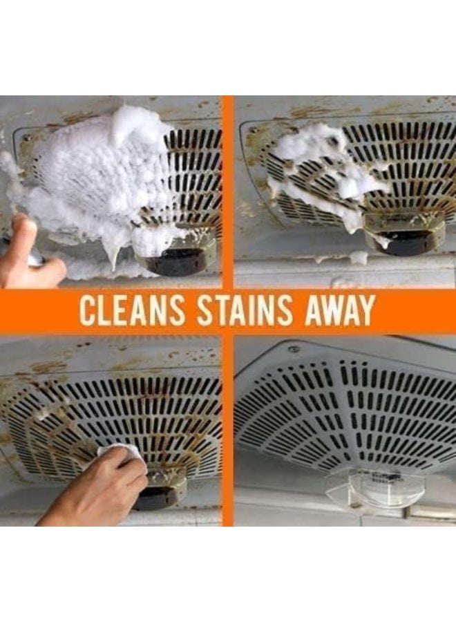 منظف رغوي متعدد الاستخدامات لإزالة الدهون والبقع، بخاخ تنظيف المطبخ، مزيل بقع الزيت والشحوم، منظف الشفاطات (المدخنة)، بخاخ رغوي للتنظيف الشامل وإزالة الدهون. - Image 3