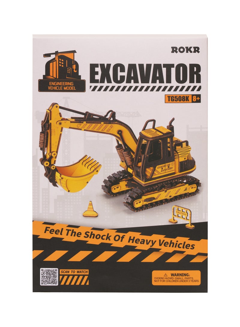 روكر أحجية خشبية ثلاثية الأبعاد لطريقة تركيب مركبة الحفارة - Image 5